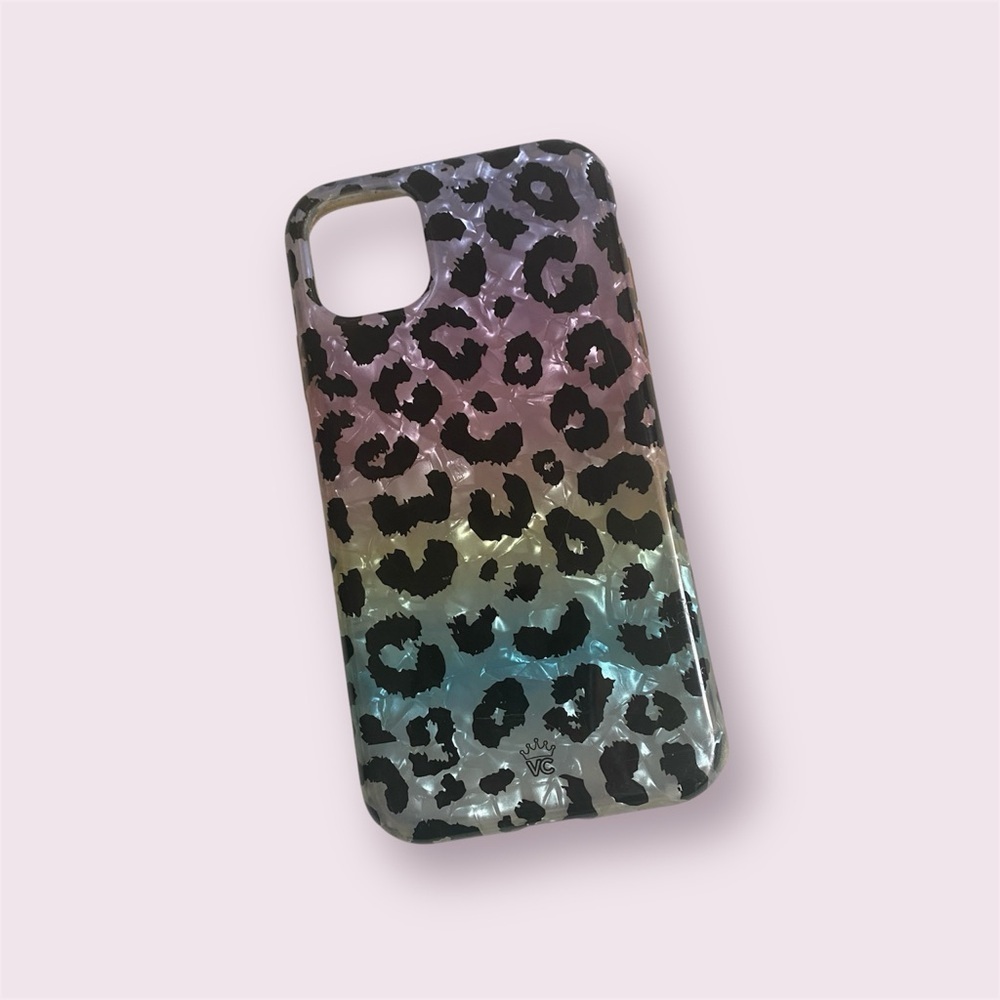 Velvet Caviar Rainbow Leopard Print iPhone 11 Case